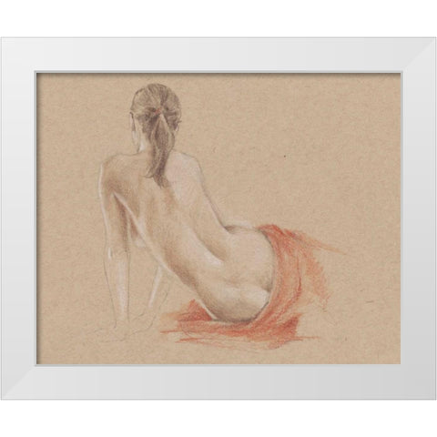 Classical Figure Study II White Modern Wood Framed Art Print by Harper, Ethan