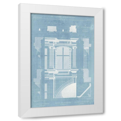 Details of French Architecture II White Modern Wood Framed Art Print by Vision Studio