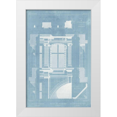 Details of French Architecture II White Modern Wood Framed Art Print by Vision Studio