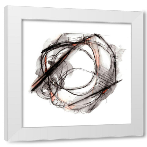 Custom Bumble Bee Flight II White Modern Wood Framed Art Print by Harper, Ethan