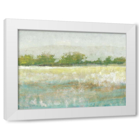 Spring Treeline II White Modern Wood Framed Art Print by OToole, Tim