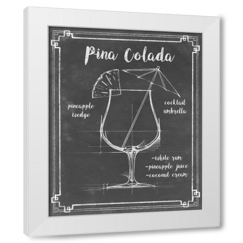 Mixology IV White Modern Wood Framed Art Print by Harper, Ethan