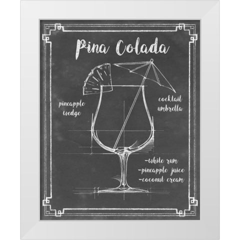 Mixology IV White Modern Wood Framed Art Print by Harper, Ethan