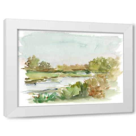Impressionist Watercolor I White Modern Wood Framed Art Print by Harper, Ethan