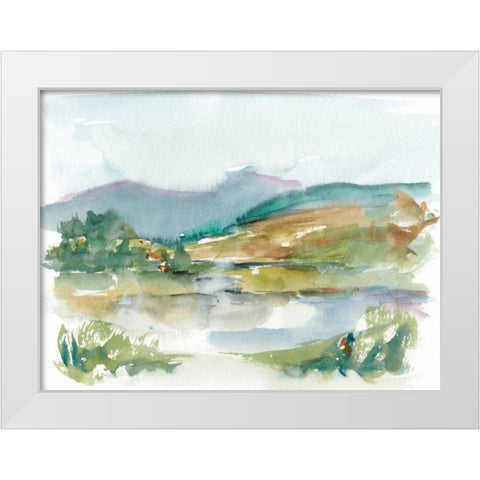 Impressionist Watercolor II White Modern Wood Framed Art Print by Harper, Ethan