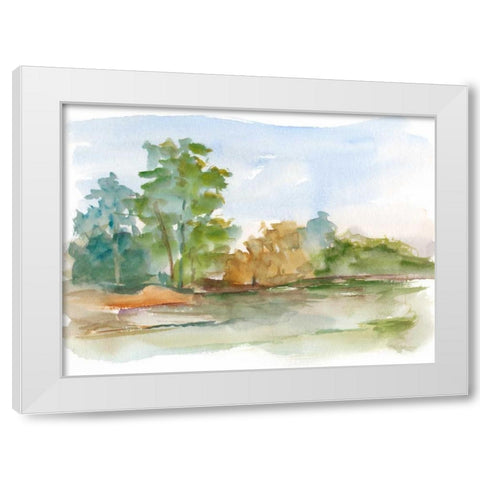 Impressionist Watercolor III White Modern Wood Framed Art Print by Harper, Ethan