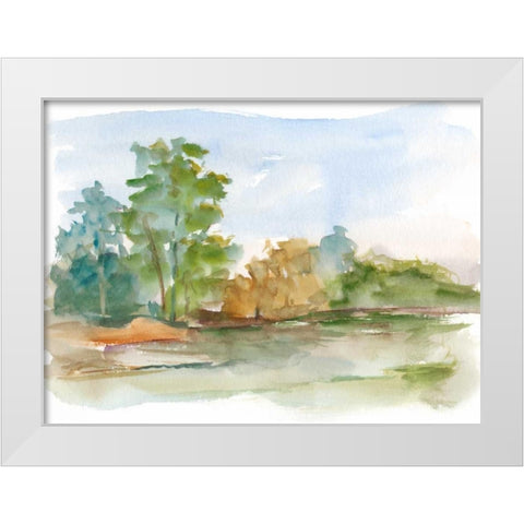 Impressionist Watercolor III White Modern Wood Framed Art Print by Harper, Ethan