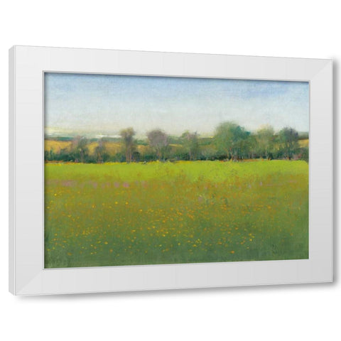 Verdant Countryside I White Modern Wood Framed Art Print by OToole, Tim