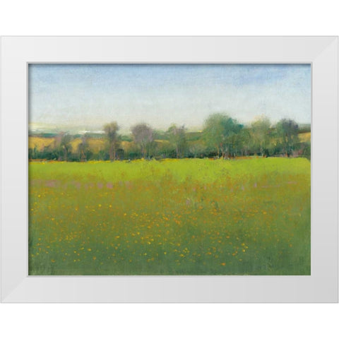 Verdant Countryside I White Modern Wood Framed Art Print by OToole, Tim