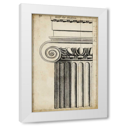 Architectural Composition I White Modern Wood Framed Art Print by Vision Studio