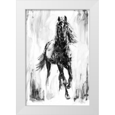 Rustic Stallion I White Modern Wood Framed Art Print by Harper, Ethan