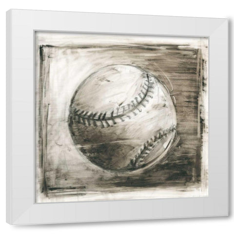 Vintage Varsity I White Modern Wood Framed Art Print by Harper, Ethan
