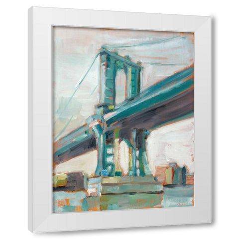 Contemporary Bridge I White Modern Wood Framed Art Print by Harper, Ethan