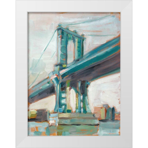 Contemporary Bridge I White Modern Wood Framed Art Print by Harper, Ethan