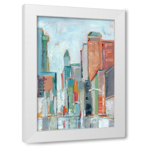 Downtown Contemporary I White Modern Wood Framed Art Print by Harper, Ethan