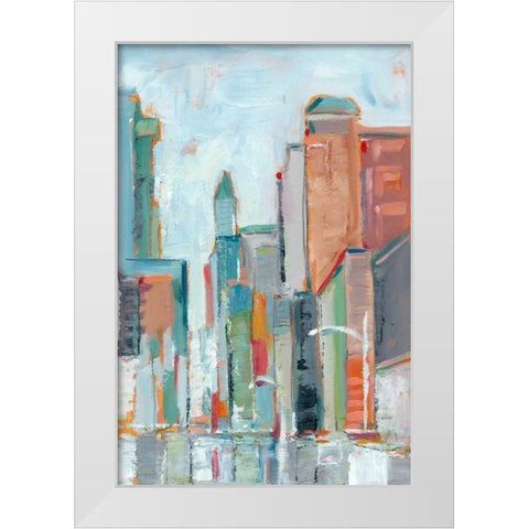 Downtown Contemporary I White Modern Wood Framed Art Print by Harper, Ethan