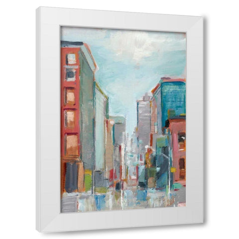 Downtown Contemporary II White Modern Wood Framed Art Print by Harper, Ethan