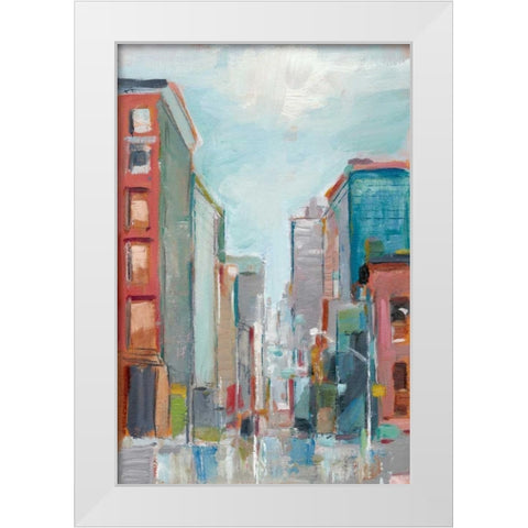 Downtown Contemporary II White Modern Wood Framed Art Print by Harper, Ethan