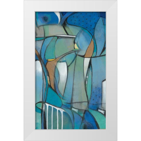 Rose Bud I White Modern Wood Framed Art Print by OToole, Tim
