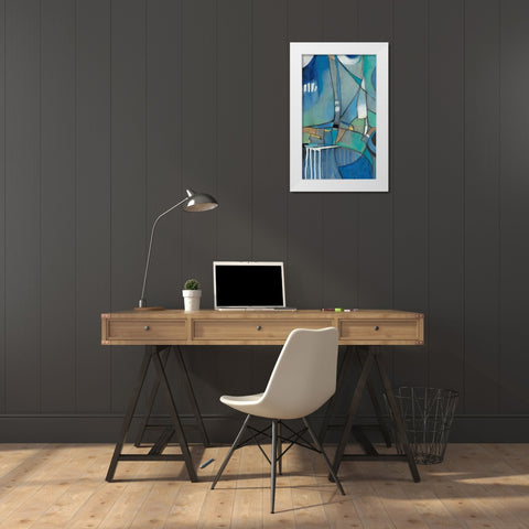 Rose Bud II White Modern Wood Framed Art Print by OToole, Tim