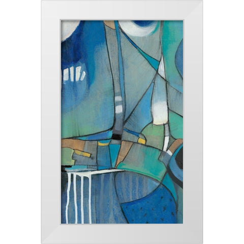 Rose Bud II White Modern Wood Framed Art Print by OToole, Tim