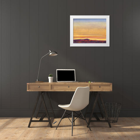 Red Rocks I White Modern Wood Framed Art Print by OToole, Tim