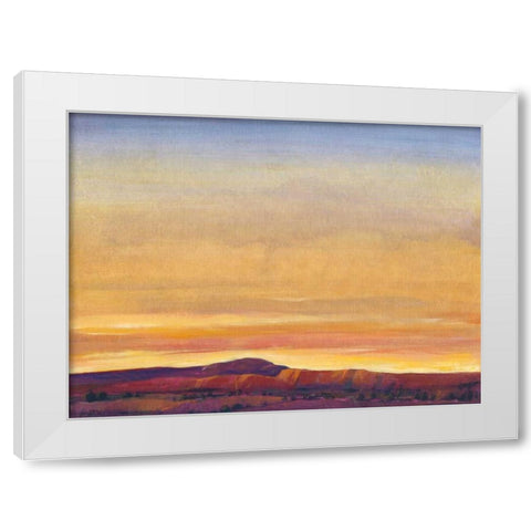 Red Rocks I White Modern Wood Framed Art Print by OToole, Tim