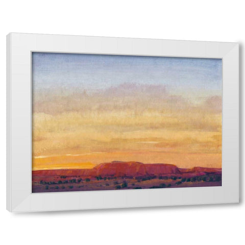 Red Rocks II White Modern Wood Framed Art Print by OToole, Tim