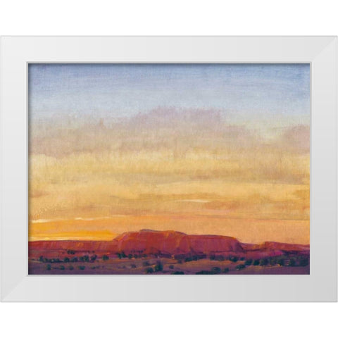 Red Rocks II White Modern Wood Framed Art Print by OToole, Tim