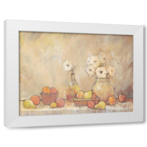 Minimalist Still Life Study I White Modern Wood Framed Art Print by OToole, Tim