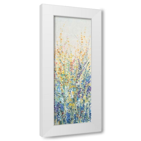 Wildflower Panel I White Modern Wood Framed Art Print by OToole, Tim