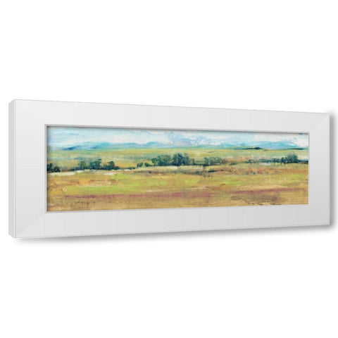 Distant Treeline Panel II White Modern Wood Framed Art Print by OToole, Tim