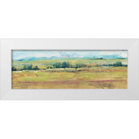 Distant Treeline Panel II White Modern Wood Framed Art Print by OToole, Tim