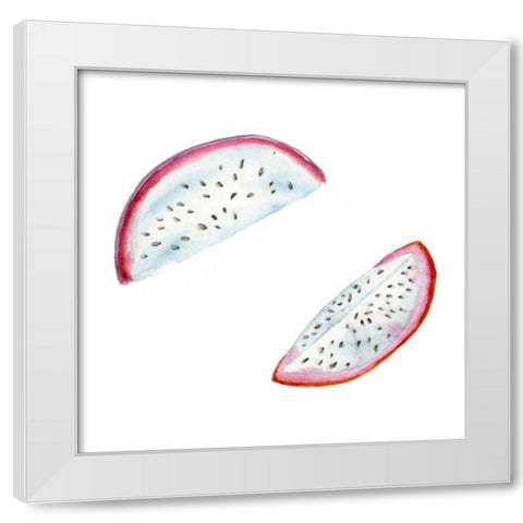 Love Me Fruit II White Modern Wood Framed Art Print by Wang, Melissa