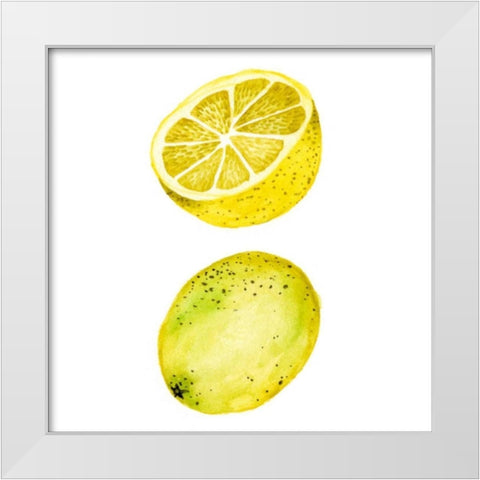 Love Me Fruit IV White Modern Wood Framed Art Print by Wang, Melissa