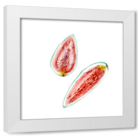 Love Me Fruit VI White Modern Wood Framed Art Print by Wang, Melissa