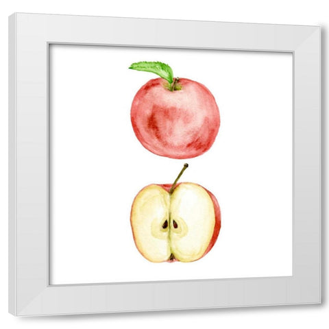 Love Me Fruit VIII White Modern Wood Framed Art Print by Wang, Melissa