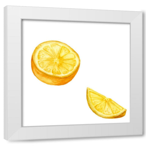 Love Me Fruit IX White Modern Wood Framed Art Print by Wang, Melissa