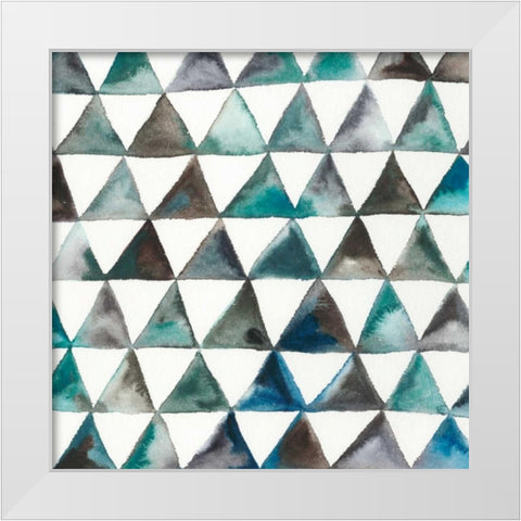 La Mer V White Modern Wood Framed Art Print by Zarris, Chariklia
