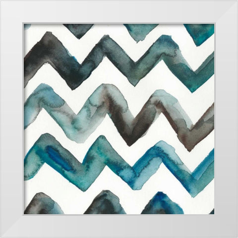 La Mer VII White Modern Wood Framed Art Print by Zarris, Chariklia