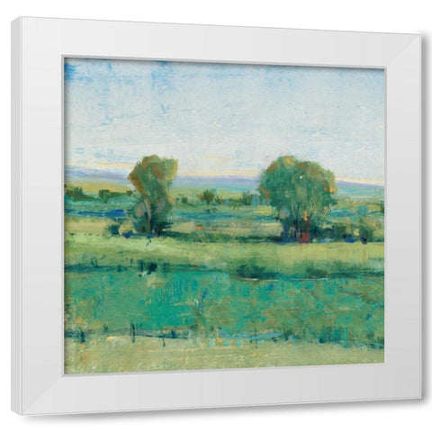 Spring Meadow I White Modern Wood Framed Art Print by OToole, Tim