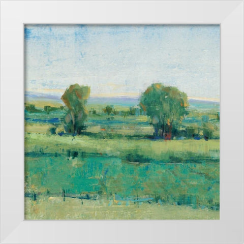Spring Meadow I White Modern Wood Framed Art Print by OToole, Tim