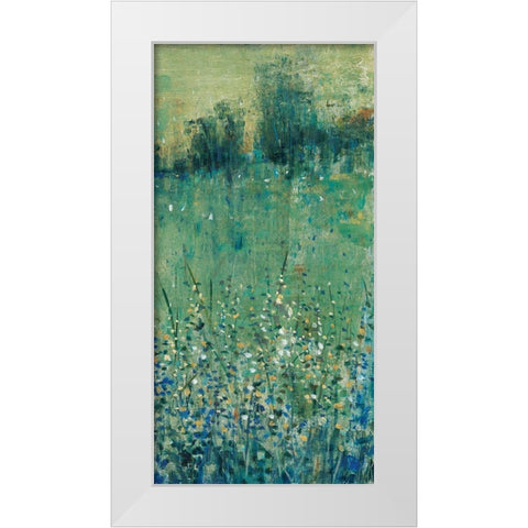 Lush Meadow II White Modern Wood Framed Art Print by OToole, Tim