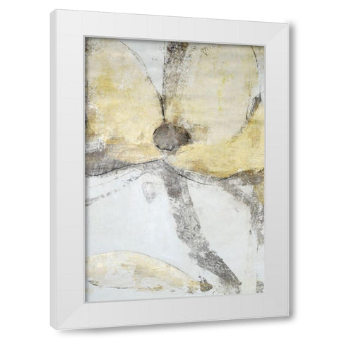 Une Fleur I White Modern Wood Framed Art Print by OToole, Tim