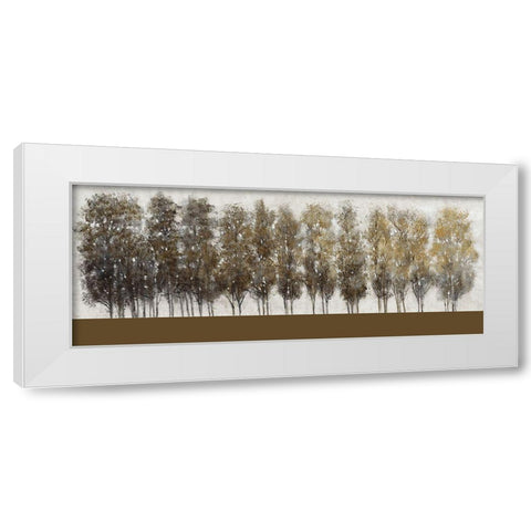 Gilt Foliage White Modern Wood Framed Art Print by OToole, Tim