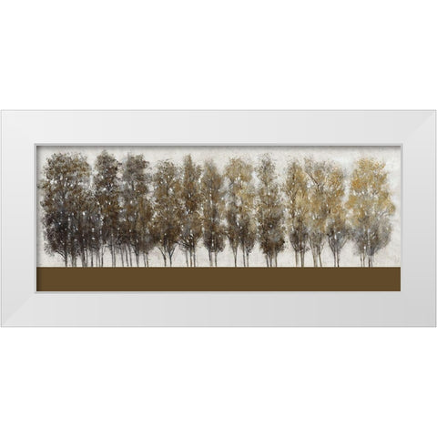 Gilt Foliage White Modern Wood Framed Art Print by OToole, Tim