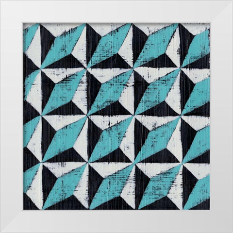 Over Under III White Modern Wood Framed Art Print by Zarris, Chariklia