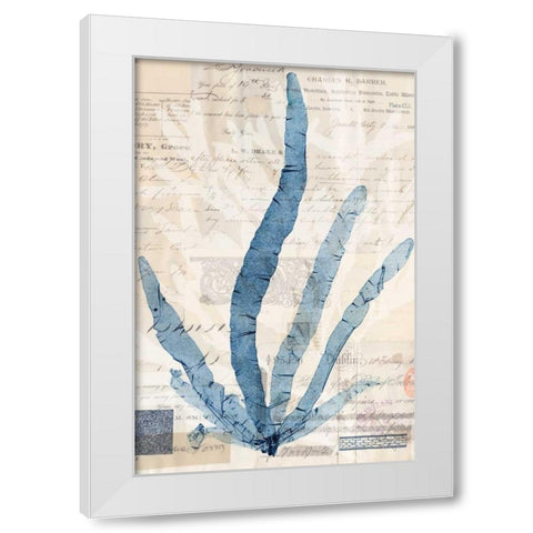 Seaweed Arrangement II White Modern Wood Framed Art Print by Vision Studio