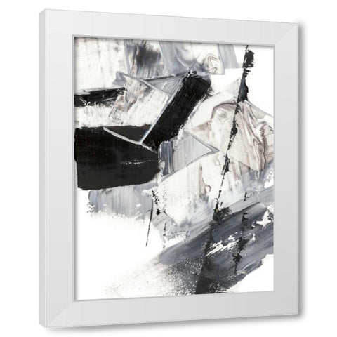 Topple I White Modern Wood Framed Art Print by Harper, Ethan