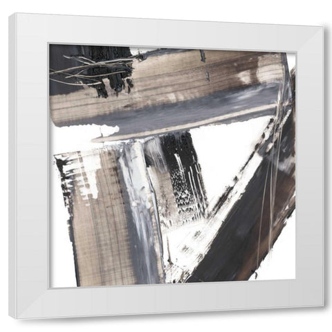 This Way and That I White Modern Wood Framed Art Print by Harper, Ethan